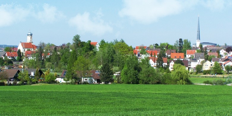 Blick auf Markt Diedorf